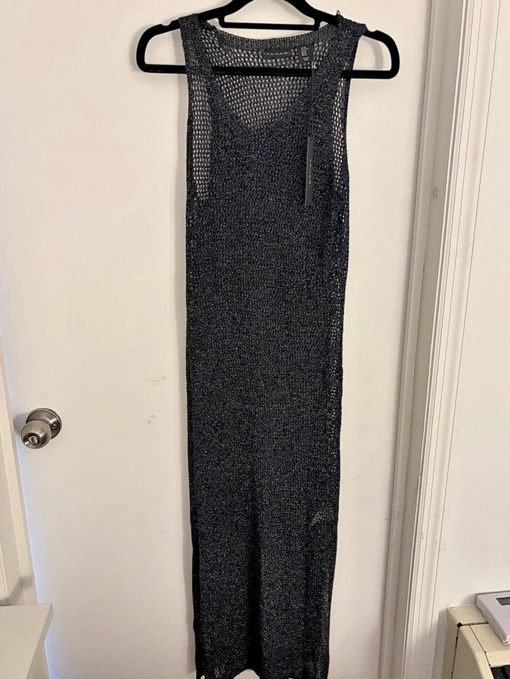 NEW WITH TAGS! Tahari black mesh cover up